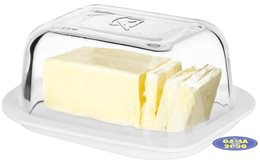 Maselnica szklana z plastikową podstawką