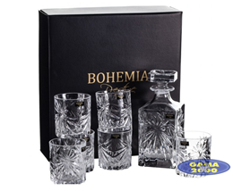 Komplet do whisky BOHEMIA FIORE ze szklankami