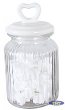 Słoik 1 L z pokrywą serce