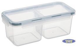 ﻿﻿﻿Pojemnik do żywności dzielony AMSTERDAM  2 x 0,48 L