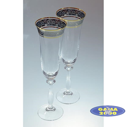 Kieliszki do szampana Angela Bohemia