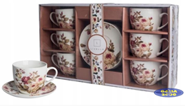 Komplet filiżanek ze spodkiem CR6-64