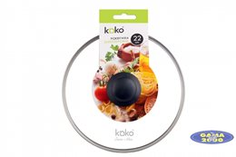 Pokrywa szklana z obręczą 22 cm