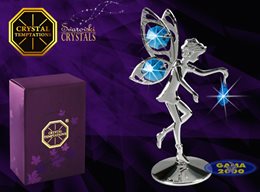 Figurka SWAROVSKI ELF z kamieniem SZAFIRU