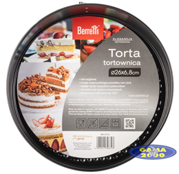 Tortownica okrągła TORTA 26 cm Berretti
