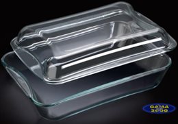 Naczynie żaroodporne 4,4 L (2 pokrywy)