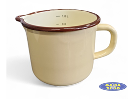 Kubek emaliowany z dzióbkiem 1 L