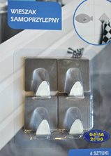 Wieszaki samoprzylepne 4 sztuki