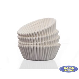 Babeczki papierowe kolor: biały