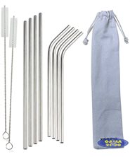 Komplet słomek nierdzewnych