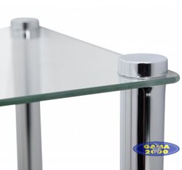 Regał szklany 3 - elementowy