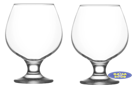 Komplet kieliszków do koniaku MISKET LAV 390 ml 