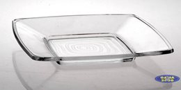 Talerz kwadratowy szklany 