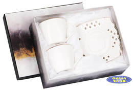 Komplet kawowy LAZAR 2+2 ESPRESSO