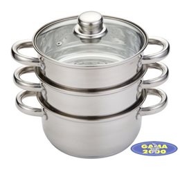 Garnek do gotowania na parze 20 cm (2 sita)