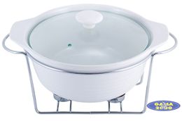 Naczynie z podgrzewaczem okrągłe 2,4 L