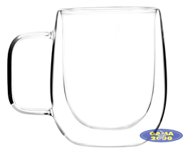 Komplet kubków 2 ścianki TAZZA Baryłka 300 ml