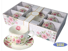 Komplet filiżanek ze spodkiem CR6-110