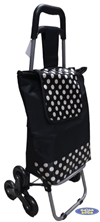Wózek zakupowy z torbą 3 kółka
