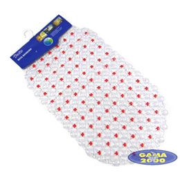 Mata łazienkowa do wanny CZERWONA