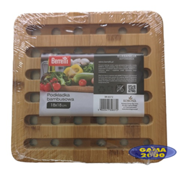 Podkładka bambusowa kwadratowa 18 cm