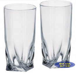 Komplet szklanek Quadro Bohemia (wysokie)