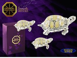 Figurka SWAROVSKI ŻÓŁWIE RODZINA