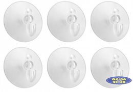 Wieszaki na przyssawkę 6 szt