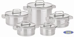 Komplet garnków MISTRAL 10 - elementowy BERRETTI