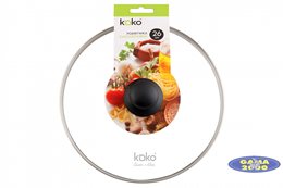 Pokrywa szklana z obręczą 26 cm