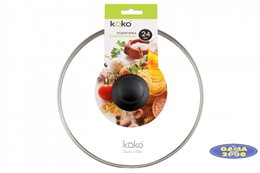 Pokrywa szklana z obręczą 24 cm