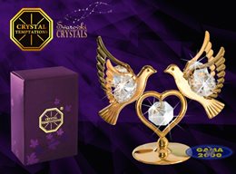 Figurka SWAROVSKI GOŁĄBKI z SERDUSZKIEM