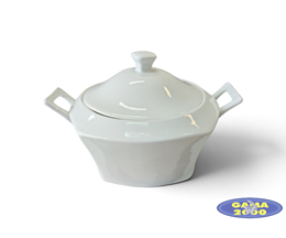 Waza biała kwadratowa 2,8 L