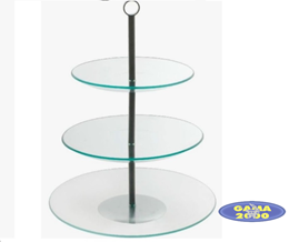 Patera na ciasto 3 - poziomowa okrągła