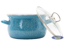 Garnek emaliowany BELIS 2,0 L z pokrywą