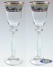 Komplet kieliszków zdobionych ANGELA 60 ml