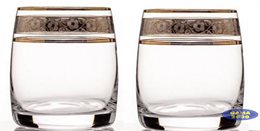 Komplet szklanek zdobionych ANGELA