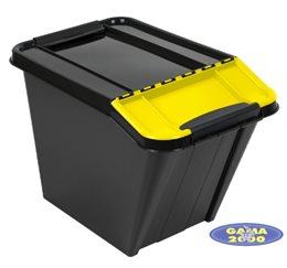 Pojemnik do segregacji śmieci 58 L żółty