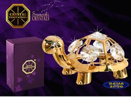 Figurka SWAROVSKI ŻÓŁW ZŁOTY