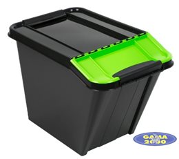 Pojemnik do segregacji śmieci 58 L zielony