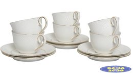 Komplet kawowy 12 - elementowy PUCCINI