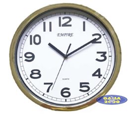 Zegar ścienny 28 cm ZŁOTY