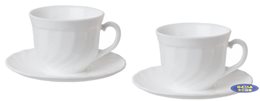 Filiżanki ze spodkiem Luminarc TRIANON