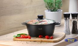 Garnek aluminiowy Berretti Granite 24 cm