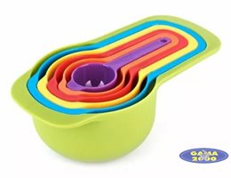 Komplet miarek plastikowych 6 sztuk