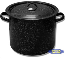 Garnek emaliowany 36 cm z pokrywą (31,5 L)