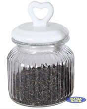 Słoik 290 ml z pokrywą serce