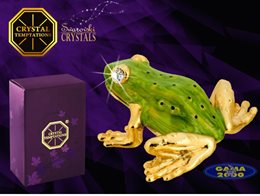 Figurka SWAROVSKI ŻABKA ZIELONA