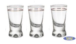 Komplet 6 kieliszków Złoty Pasek