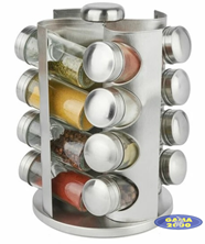 Zestaw pojemników do przypraw 16 - elementów